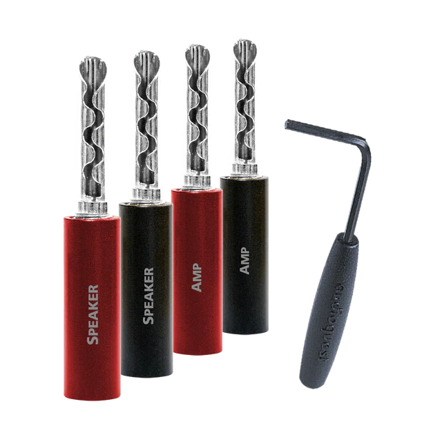 AudioQuest SureGrip 100 (Banana, Silver, 8)