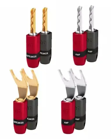 Audioquest SureGrip BFA 300 (Silver, Set de 4, Banana)