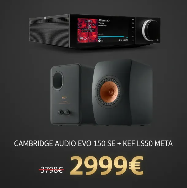 Cambridge Audio EVO 150 SE + KEF LS50 Meta (Mineral White)