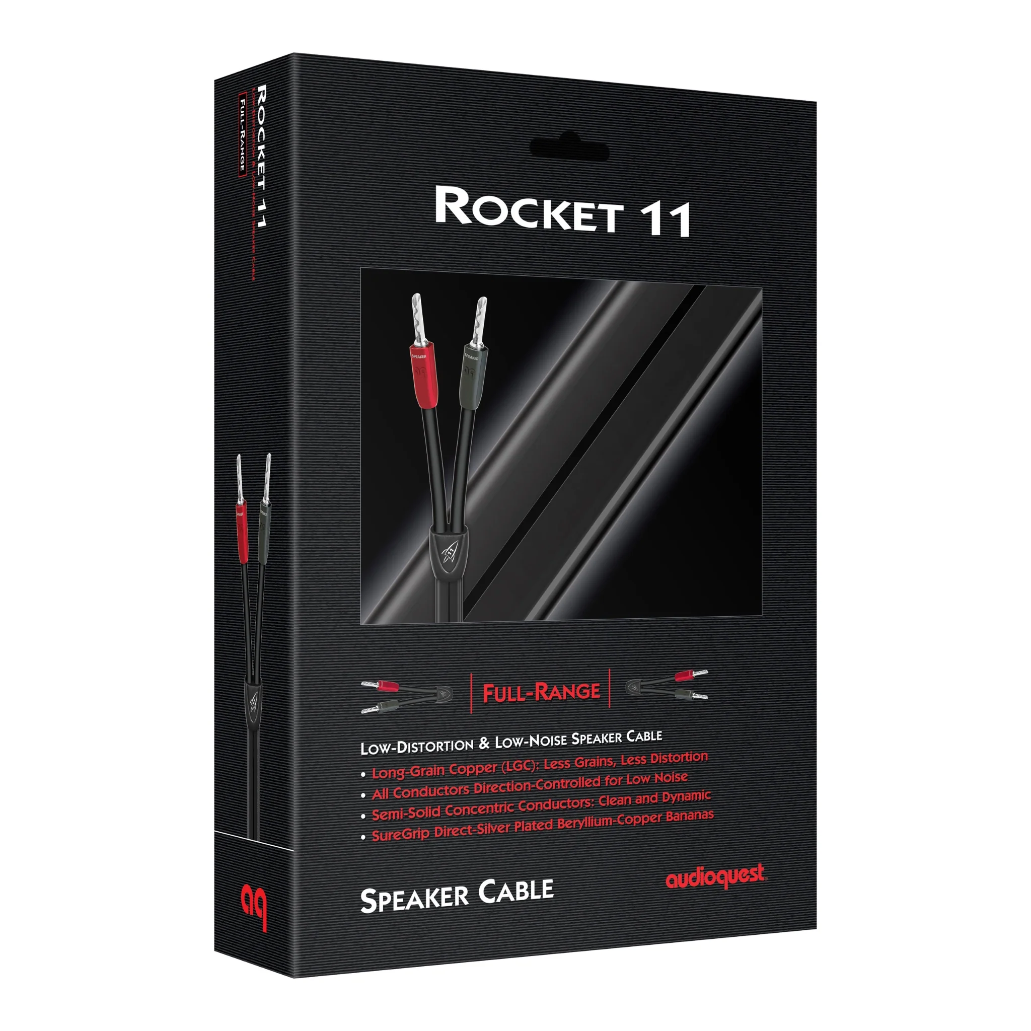 AudioQuest Rocket (Rocket 11, Single (Conectores 2 a 2), Banana, Plata, 2,00 metros)